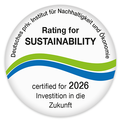 Medaille 2026 Rating for SUSTAINABILITY 2026 Medaille 2026 Rating for SUSTAINABILITY 2026